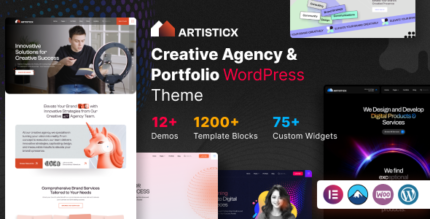 Artisticx – Creative Agency WordPress Theme