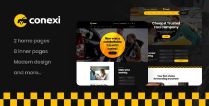 Conexi – Taxi Booking Service WordPress Theme RTL