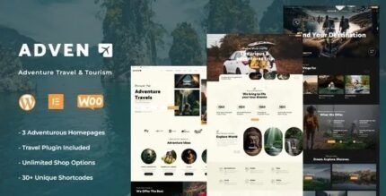 Advenx - Adventure Travel & Tourism WordPress Theme - GPL Market
