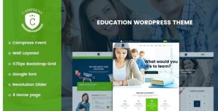 Campress - Responsive Education WordPress Theme - GPL Market