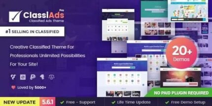 Classiads 6.1.8 - Classified Ads WordPress Theme - GPL Pugins Club