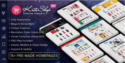 KuteShop - Fashion, Electronics & Marketplace Elementor WooCommerce Theme - GPL Market