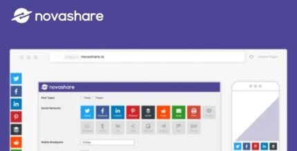Novashare 1.5.9 - WordPress Social Sharing Plugin - GPL Pugins Club