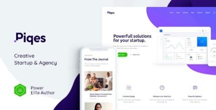 Piqes | Creative Startup & Agency WordPress Theme - GPL Market