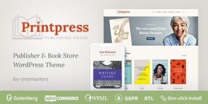 Printpress 1.2.0 - Book Publishing WordPress Theme - GPL Pugins Club