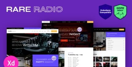 Rare Radio | Online Music Radio Station & Podcast WordPress Theme - GPL Market