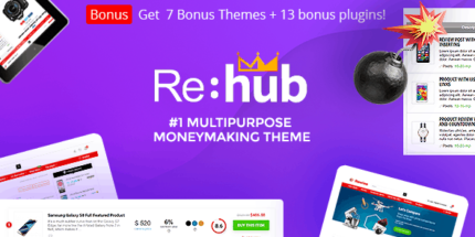 REHub 19.8.8 - Price Comparison Vendor Theme - GPL Pugins Club