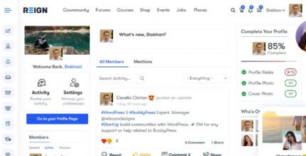Reign 7.5.7 - BuddyPress & bbPress WordPress Theme - GPL Pugins Club