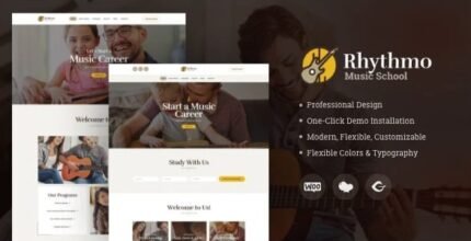Rythmo | Arts & Music School WordPress Theme - GPL Market