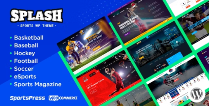 Splash - Sport Club WordPress Theme for Basketball, Football, Hockey - GPL Market