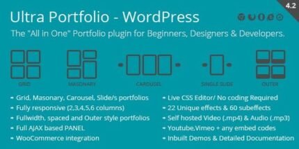 Ultra Portfolio 6.7 - WordPress - GPL Pugins Club