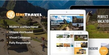UniTravel | Travel Agency & Tourism Bureau WordPress Theme - GPL Market