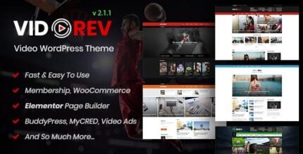 VidoRev - Video WordPress Theme - GPL Market