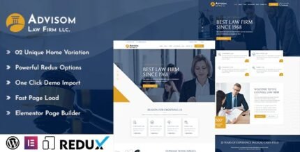 Advisom 2.0 - Law Firm WordPress Theme - GPL Pugins Club