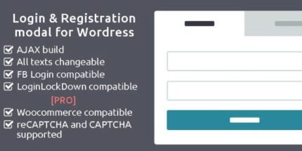 AJAX Login and Registration modal popup PRO 2.1.8 - GPL Pugins Club