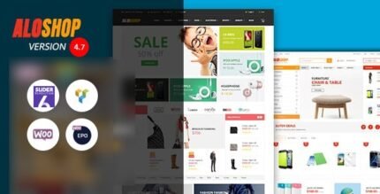 Alo Shop 6.4 - Mega Market RTL Responsive WooCommerce WordPress Theme - GPL Pugins Club