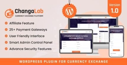 ChangaLab 3.1 - Currency Exchange WordPress Plugin - GPL Pugins Club