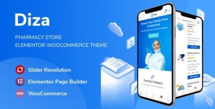 Diza 1.3.8 - Pharmacy Store Elementor WooComme - GPL Pugins Club