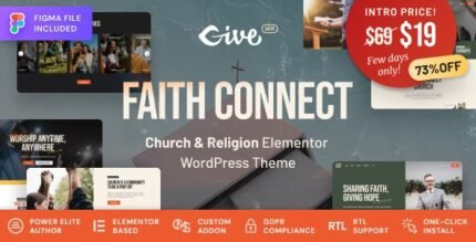 Faith Connect 1.0.1 - Religion & Church WordPress Theme - GPL Pugins Club