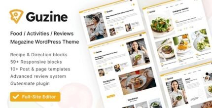 Guzine 1.2.1 – Adsense Ready Magazine WordPress Theme for Food Blogging Guzine 1.2.1 – Adsense Ready Magazine WordPress Theme for Food Blogging