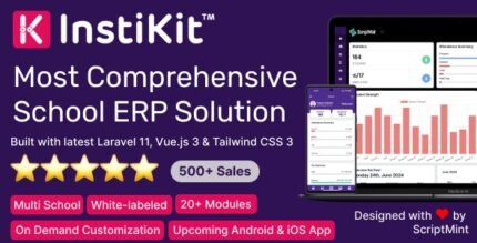 InstiKit School 4.7.0 - School Management System & School ERP - GPL Pugins Club