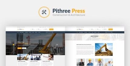 Pithree 2.4 - Construction & Building WordPress Theme - GPL Pugins Club