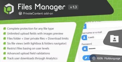 PrivateContent Files Manager add-on 1.7.0 - GPL Pugins Club