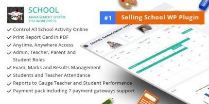School Management System for WordPress 93.1.0 - GPL Pugins Club