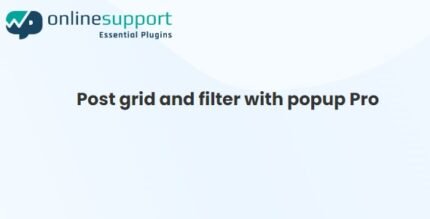 WP OnlineSupport Post grid and filter with popup Pro 1.4.1 - GPL Pugins Club