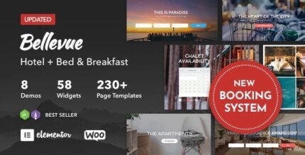 Bellevue | Hotel + Bed and Breakfast Booking Calendar Theme