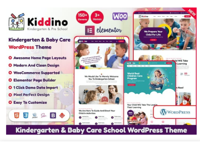 Kiddino – Kids and Kindergarten WordPress theme