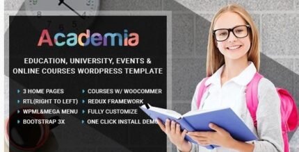 Academia - Education Center WordPress Theme - GPL Market