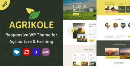 Agrikole 1.26 - Responsive WordPress Theme for Agriculture & Farming - GPL Pugins Club