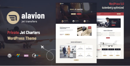 Alavion - Private Jet Charters WordPress Theme - GPL Market