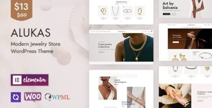 Alukas - Modern Jewelry Store WordPress Theme - GPL Market