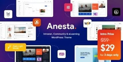 Anesta - Intranet, Extranet, Community and BuddyPress WordPress Theme - GPL Market