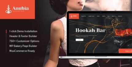 Anubia | Smoking and Hookah Bar WordPress Theme - GPL Market