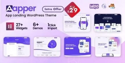 Apper – WordPress Multi-concept App Landing Page Theme