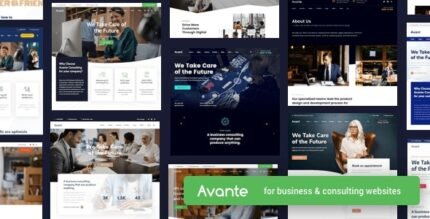 Avante | Business Consulting WordPress Theme - GPL Market