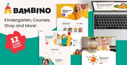 Bambino - Child & Baby Care WordPress Theme - GPL Market