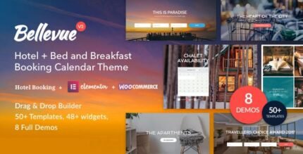 Bellevue | Hotel + Bed and Breakfast Booking Calendar Theme - GPL Market