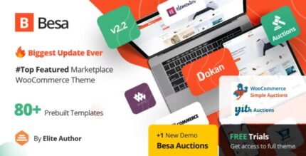 Besa - Elementor Marketplace WooCommerce Theme - GPL Market