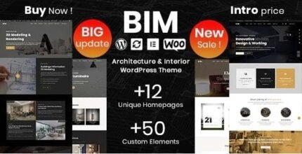 BIM - Architecture & Interior Design Elementor WordPress Theme - GPL Market