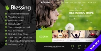 Blessing 1.7.9 – Responsive WordPress Theme for Church Websites