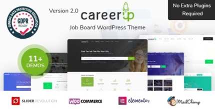 CareerUp - Job Board WordPress Theme - GPL Market