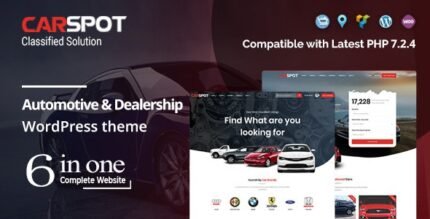 CarSpot - Automotive Car Dealer Wordpress Classified Theme - GPL Market