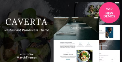 Caverta - Fine Dining Restaurant WordPress Theme - GPL Market