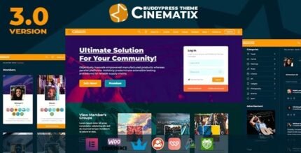 Cinematix 3.2 - BuddyPress Nouveau Membership Theme - GPL Pugins Club