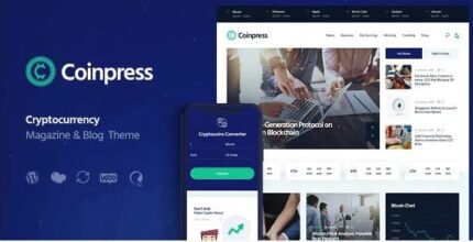 Coinpress | ICO Cryptocurrency Magazine & Blog WordPress Theme - GPL Market