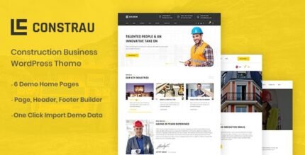 Constrau - Construction Business WordPress Theme - GPL Market